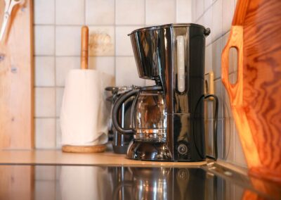 Nahaufnahme Kaffeemaschine_Fewo Alpenaster_Haus Werdenfels in Mittenwald